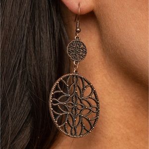 PAPARAZZI MANDALA EDEN COPPER EARRINGS
